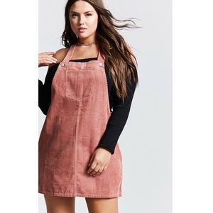 forever 21 corduroy overall dress
